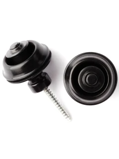 Dunlop SLS1503BK Straplok Strap Retainers Traditional Black Oxide