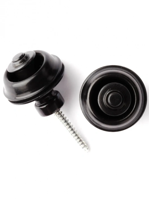 Dunlop SLS1503BK Straplok Strap Retainers Traditional Black Oxide