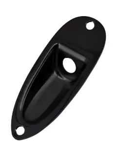 Paxphil HJ001 Strat Style Jack Plate (Black)