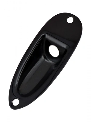 Paxphil HJ001 Strat Style Jack Plate (Black)