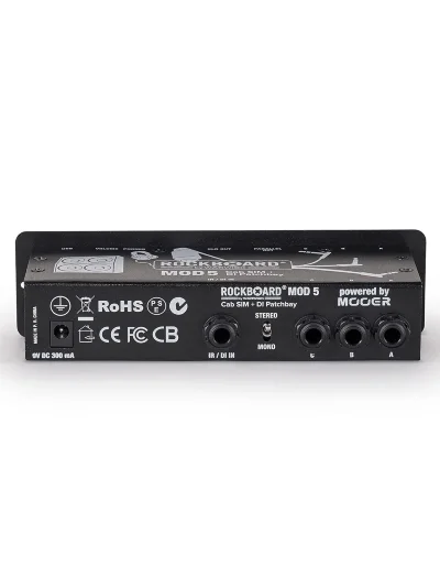 Патч-панель педалборда RockBoard MOD 5 - Cab SIM + DI Patchbay