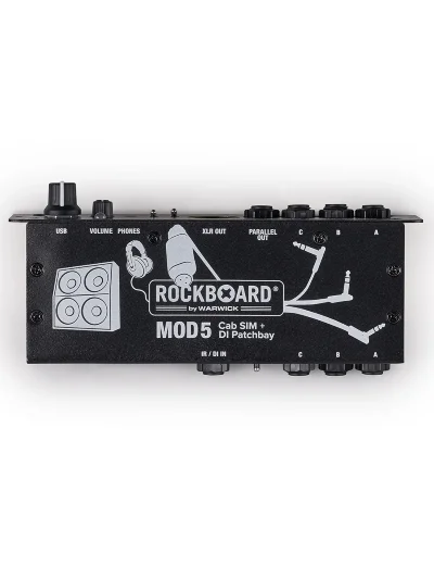 Патч-панель педалборда RockBoard MOD 5 - Cab SIM + DI Patchbay