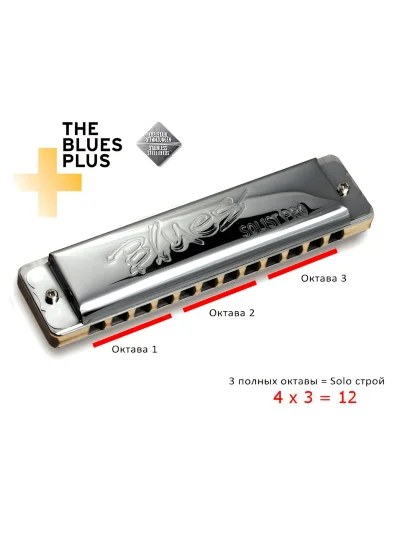 Губна гармоніка Seydel Solist Pro 12 Steel C-major