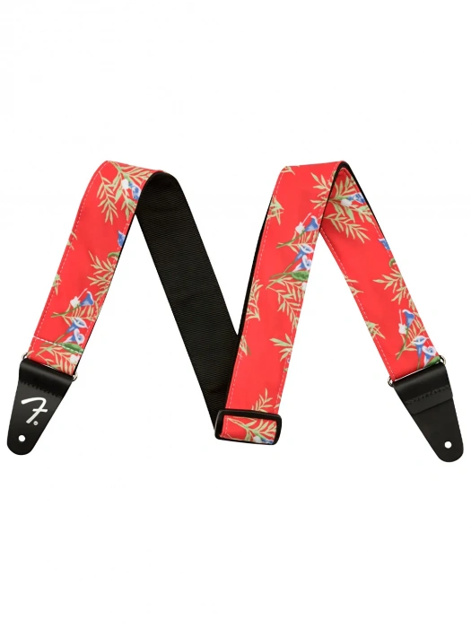 Ремінь для гітари Ремінь для гітари Fender Strap 2" Hawaiian Straps Red Floral