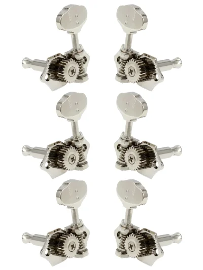 Кілки Graph Tech PRN-3424-N0 Electric 3+3 Butterbean Button Nickel