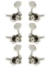 Кілки Graph Tech PRN-3424-N0 Electric 3+3 Butterbean Button Nickel