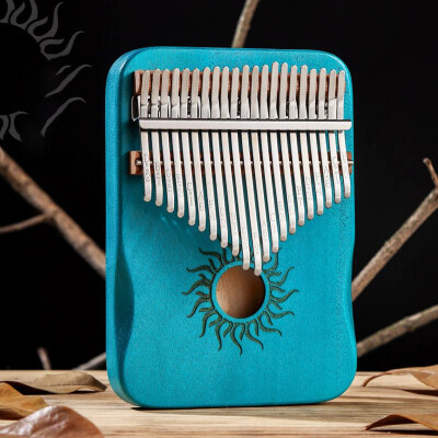 Калімба Hluru Huashu KHS21 Small Sun Poplar Blue (21 нота, тополя, зменшена)