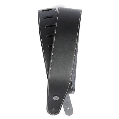 Ремінь для гітари D'Addario 25LS00-DX Deluxe Leather Guitar Strap (Black with Contrast Stitch)