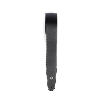 Ремінь для гітари D'Addario 25LS00-DX Deluxe Leather Guitar Strap (Black with Contrast Stitch)