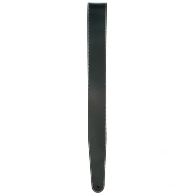 Ремінь для гітари D'Addario 25LS00-DX Deluxe Leather Guitar Strap (Black with Contrast Stitch)