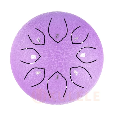 Глюкофон Hluru TOY8-6 Lavander 6" (15см) 8 нот Tongue Drum 304 Stainless Steel