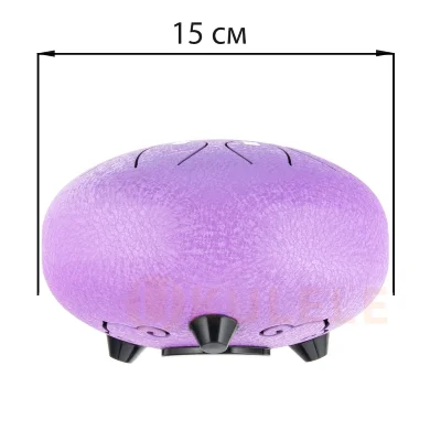 Глюкофон Hluru TOY8-6 Lavander 6" (15см) 8 нот Tongue Drum 304 Stainless Steel