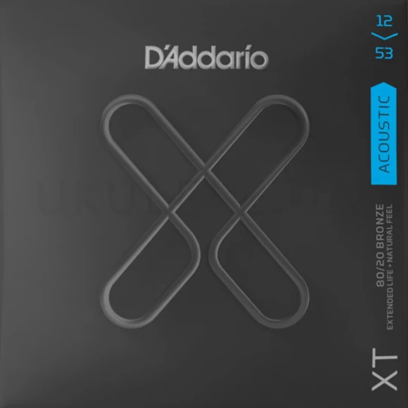 Струны D'Addario XTABR1253 XT 80/20 Bronze Light 12-53