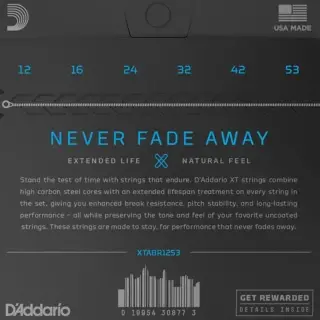 D'Addario XTABR1253 XT 80/20 Bronze Light 12-53