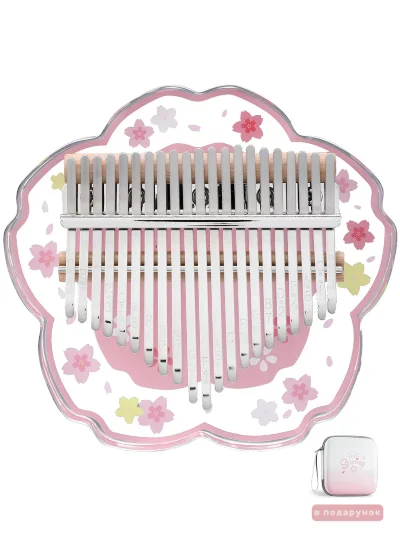 Калімба Hluru Huashu KHPF21 Transparent Pink Sakura Acrylic