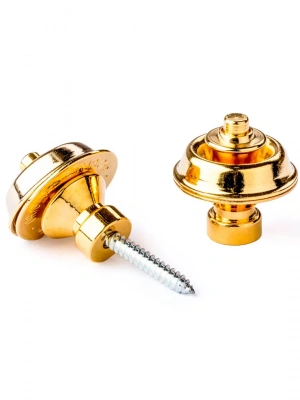 Dunlop SLS1504G Straplok Strap Retainers Traditional 24KT Gold