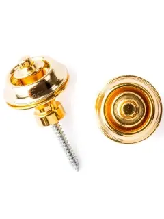 Dunlop SLS1504G Straplok Strap Retainers Traditional 24KT Gold