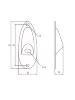 Роз'єм-планка Paxphil HJ001 Strat Style Jack Plate (Chrome)