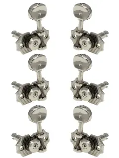 Graph Tech PRN-4324-N0 Ratio Electric 3+3 Waffle Vin. Nickel