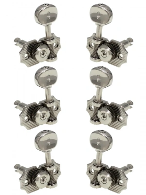 Graph Tech PRN-4324-N0 Ratio Electric 3+3 Waffle Vin. Nickel