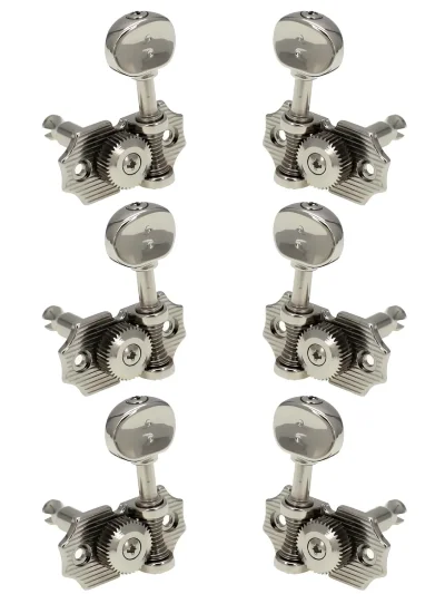 Кілки Graph Tech PRN-4324-N0 Ratio Electric 3+3 Waffle Vin. Nickel
