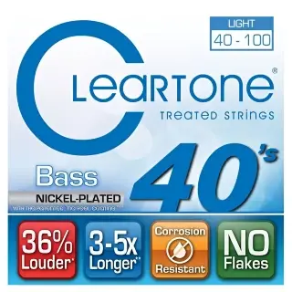 Cleartone 6440 Bass Nickel-Plated Light 40-100