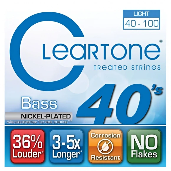 Струни Cleartone 6440 Bass Nickel-Plated Light 40-100 Струни Cleartone 6440 Bass Nickel-Plated Light 40-100