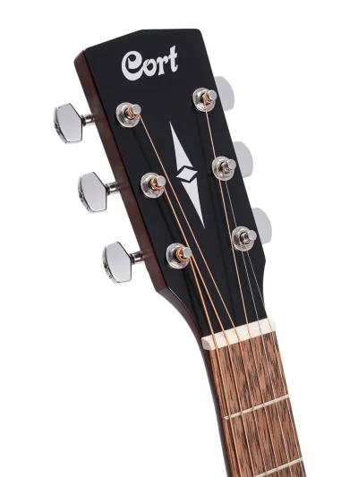 Електро-акустична гітара Cort AF510E (Black Satin)