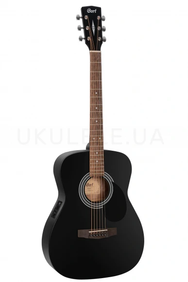 Електро-акустична гітара Cort AF510E (Black Satin)