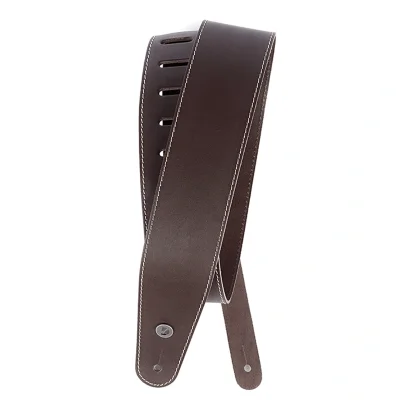 Ремінь для гітари D'Addario 25LS01-DX Deluxe Leather Guitar Strap (Brown with Contrast Stitch)