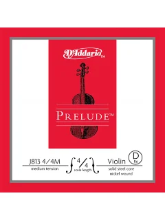 D'Addario J813 4/4M Prelude Violin Single D STRING 4/4 Scale Medium Tension