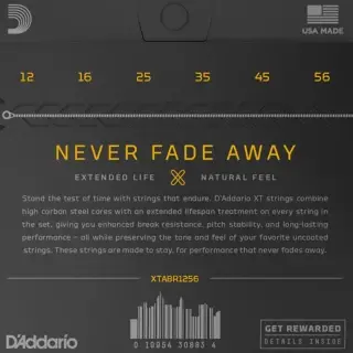 D'Addario XTABR1256 XT 80/20 Bronze Light Top/Medium Bottom 12-56