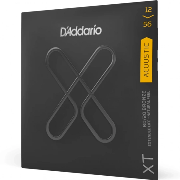 Струни D'Addario XTABR1256 XT 80/20 Bronze Light Top/Medium Bottom 12-56 Струни D'Addario XTABR1256 XT 80/20 Bronze Light Top/Medium Bottom 12-56