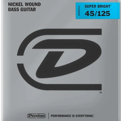 Dunlop DBSBN45125 Super Bright Nickel 45-125
