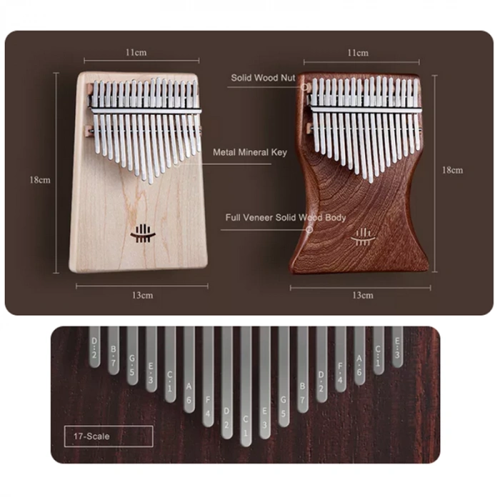 Калімба Калімба Hluru KB17 Sapele (17 нот, сапеле)