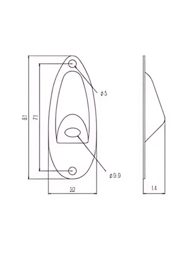 Роз'єм-планка Paxphil HJ001 Strat Style Jack Plate (Gold)