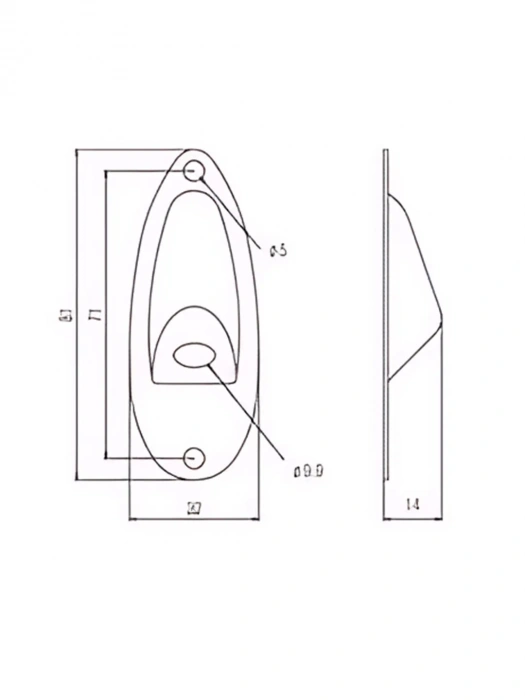 Paxphil HJ001 Strat Style Jack Plate (Gold)