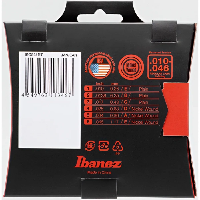 Ibanez IEGS61BT Electric Guitars String 10-46