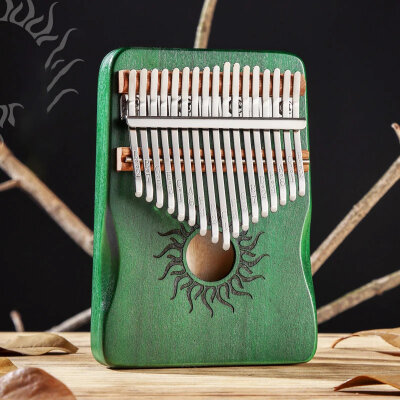 Калімба Hluru Huashu KHS21 Small Sun Poplar Green (21 нота, тополя, зменшена)