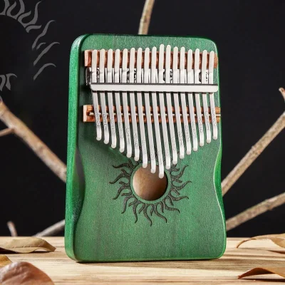 Калімба Hluru Huashu KHS21 Small Sun Poplar Green (21 нота, тополя, зменшена)