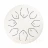 Hluru TOY8-6 White 6" (15см) 8 нот Tongue Drum 304 Stainless Steel