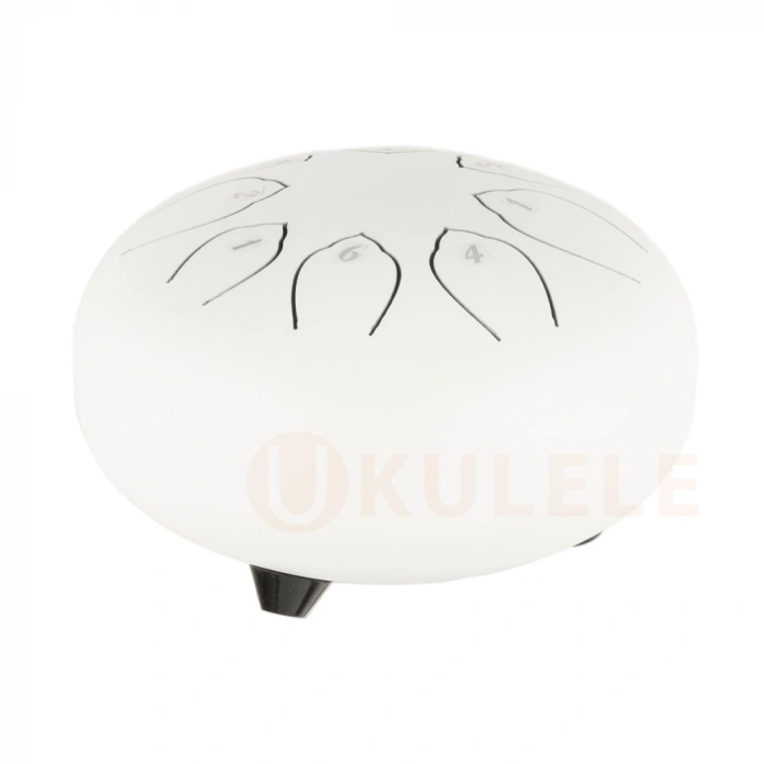 Hluru TOY8-6 White 6" (15см) 8 нот Tongue Drum 304 Stainless Steel