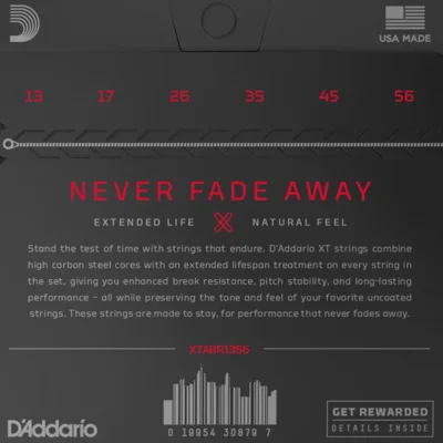 Струни D'Addario XTABR1356 XT 80/20 Bronze Medium 13-56
