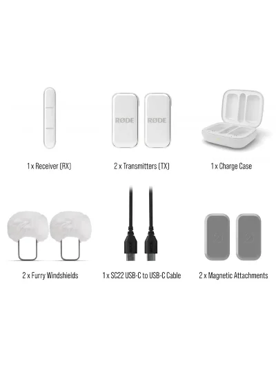 Радіосистема RODE Wireless Micro Lightning White