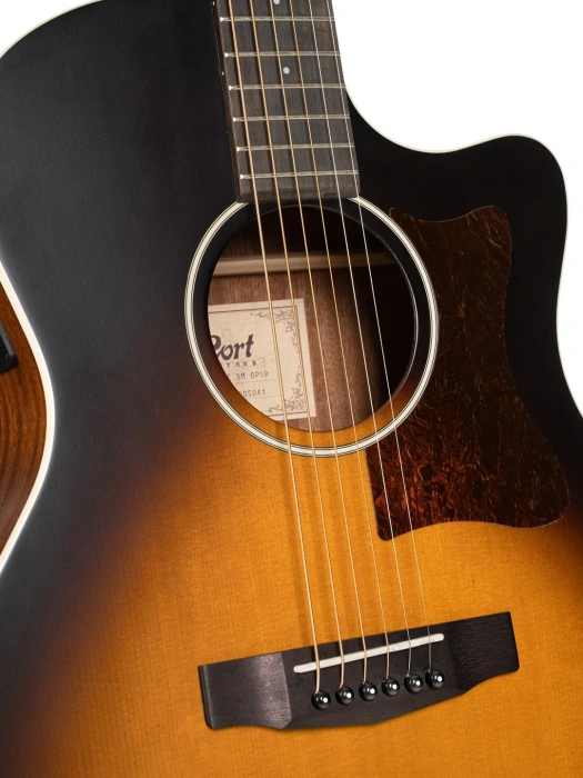 Електро-акустична гітара Електро-акустична гітара Cort GA1E (Open Pore Sunburst)