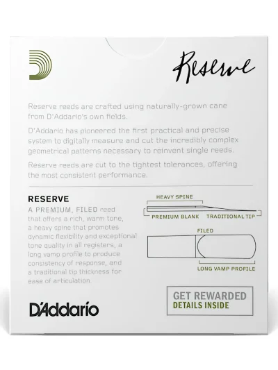 Тростина D'Addario DJR1035 Reserve Alto Sax #3.5 - 10 Pack