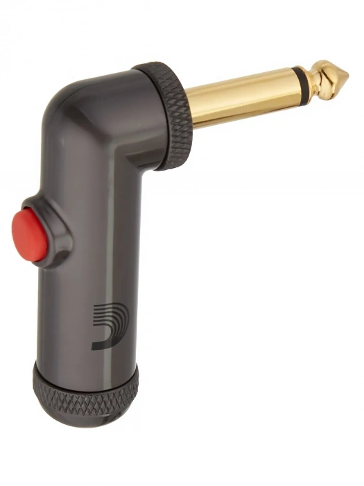 D'Addario PW-AGRAP-2 1/4 Right Angle Plug with Latching Circuit Breaker