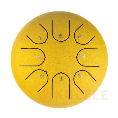 Глюкофон Hluru TC8-6 Golden 6" (15см) 8 нот Children Tongue Drum 304 Stainless Steel