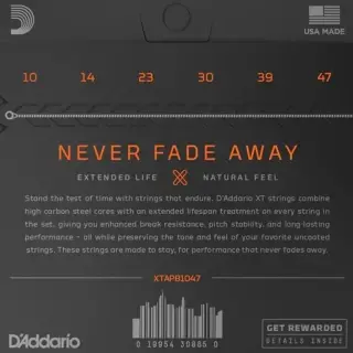 D'Addario XTAPB1047 XT Phosphor Bronze Extra Light 10-47