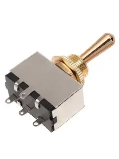 Paxphil TGS206 Closed 3-Way Toggle Switch (Gold)